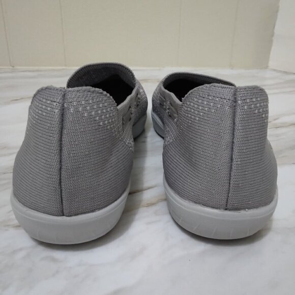 SKECHERS | Gray NEWBERRY ST 100174 Air-Cooled Memory Foam Slip-On Shoe | Size 10 - Picture 5 of 8